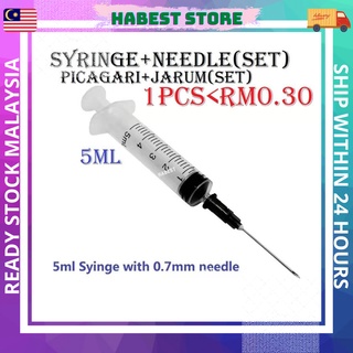 [Full Set] Disposable sterile SYRINGE / JARUM / PICAGARI 1ML/5ML LUER ...