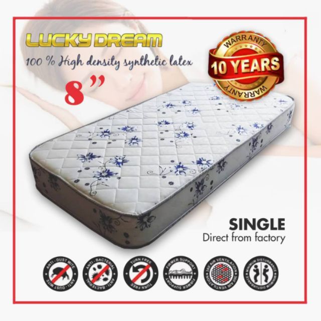 Single Mattress Synthetic Latex (8 Inche) Shopee Malaysia