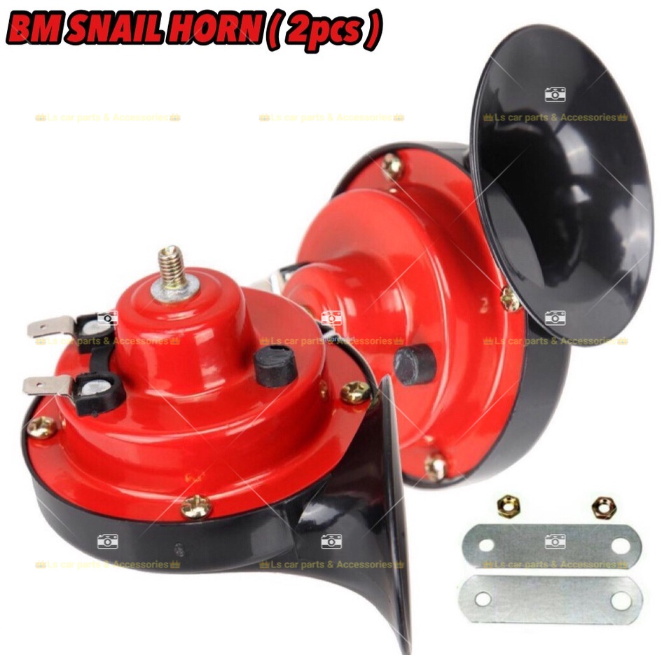 2pcs HON HONK UNIVERSAL Car Kereta Snail Horn Air Honk Wira Myvi Bezza Axia Aruz Saga Kancil Alza Exora Persona Gen2