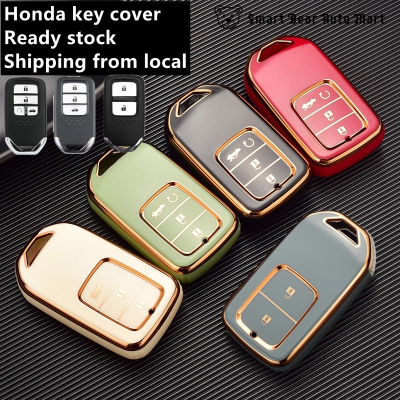 Honda CRV City Hatchback Civic FC BRV Accord HRV Jazz Keyless Smart Entry/ Push Start New TPU Remote Key Cover