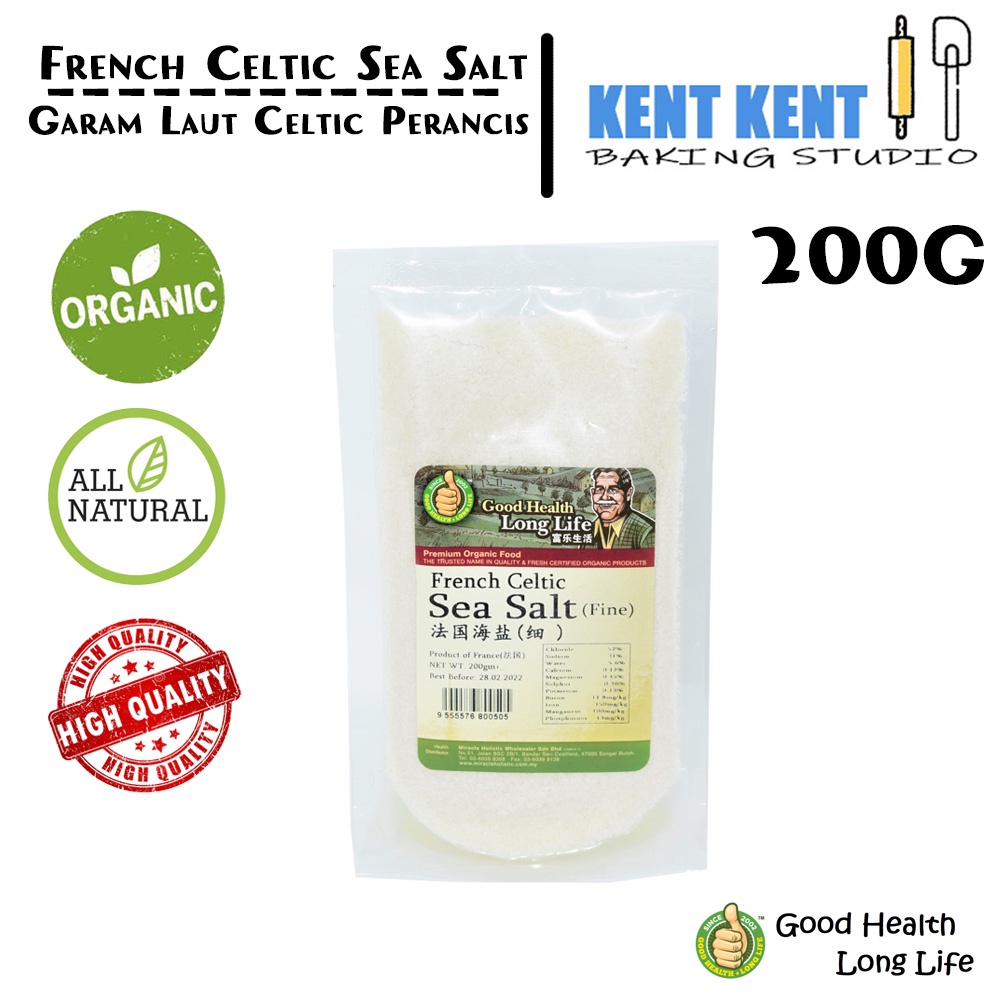 Good Health Long Life French Celtic Sea Salt / Garam Laut Celtic Perancis 200g