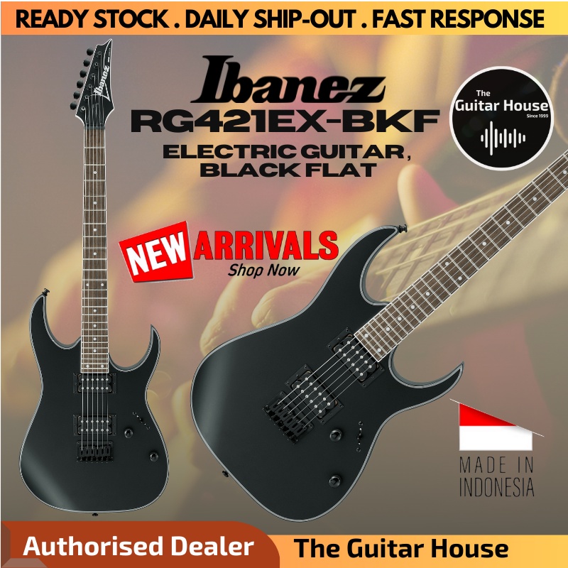 Ibanez RG421EX Electric Guitar, Black Flat(BKF) (RG421EX-BKF) (RG421EXBKF)  | Shopee Malaysia