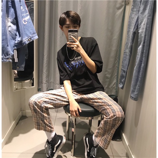 burberry plaid women's pants