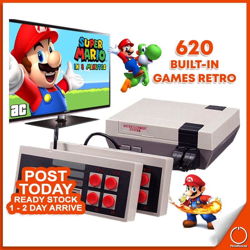 - 620 Games Retro Classic Mini TV Game Console Handheld Gaming Player AV Output Video Game Console