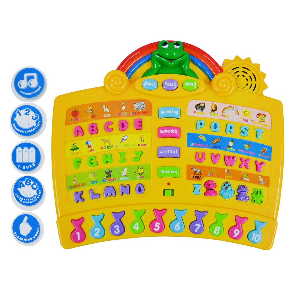 Talking Alphabet/Number Electronic Book With Music For Kids Learning ...