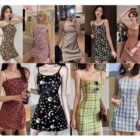 ❤Ready stock  Women's suspender dress slim fashion sexy miniskirt summer 10 styles