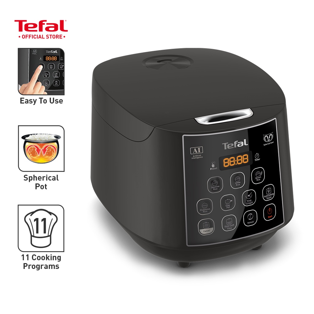 Tefal Rice Cooker Easy Rice Plus 1.8L (10 Cups)(RK736B) | Shopee Malaysia