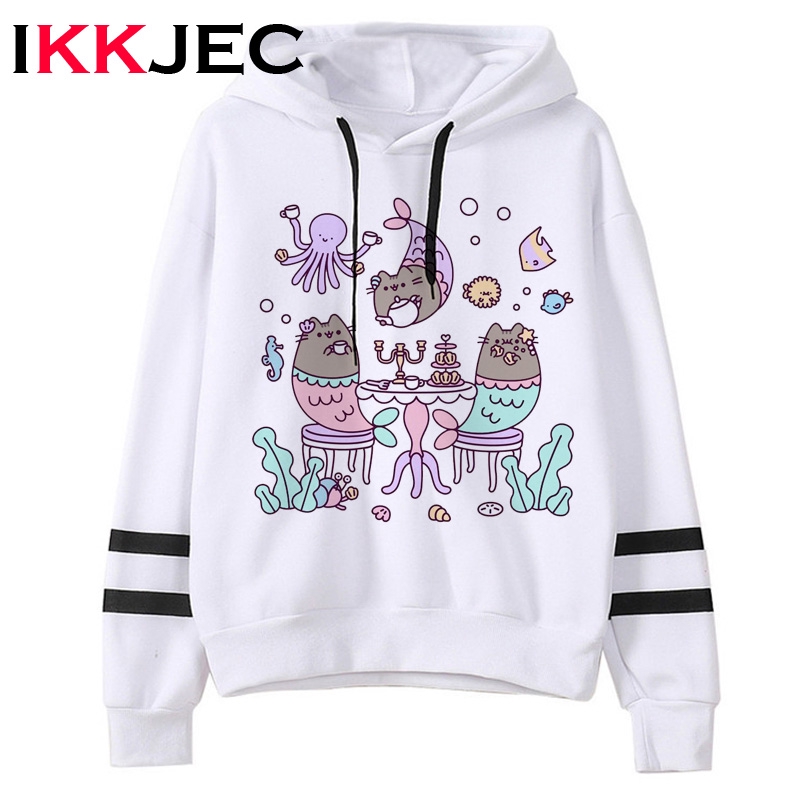 pusheen cropped hoodie