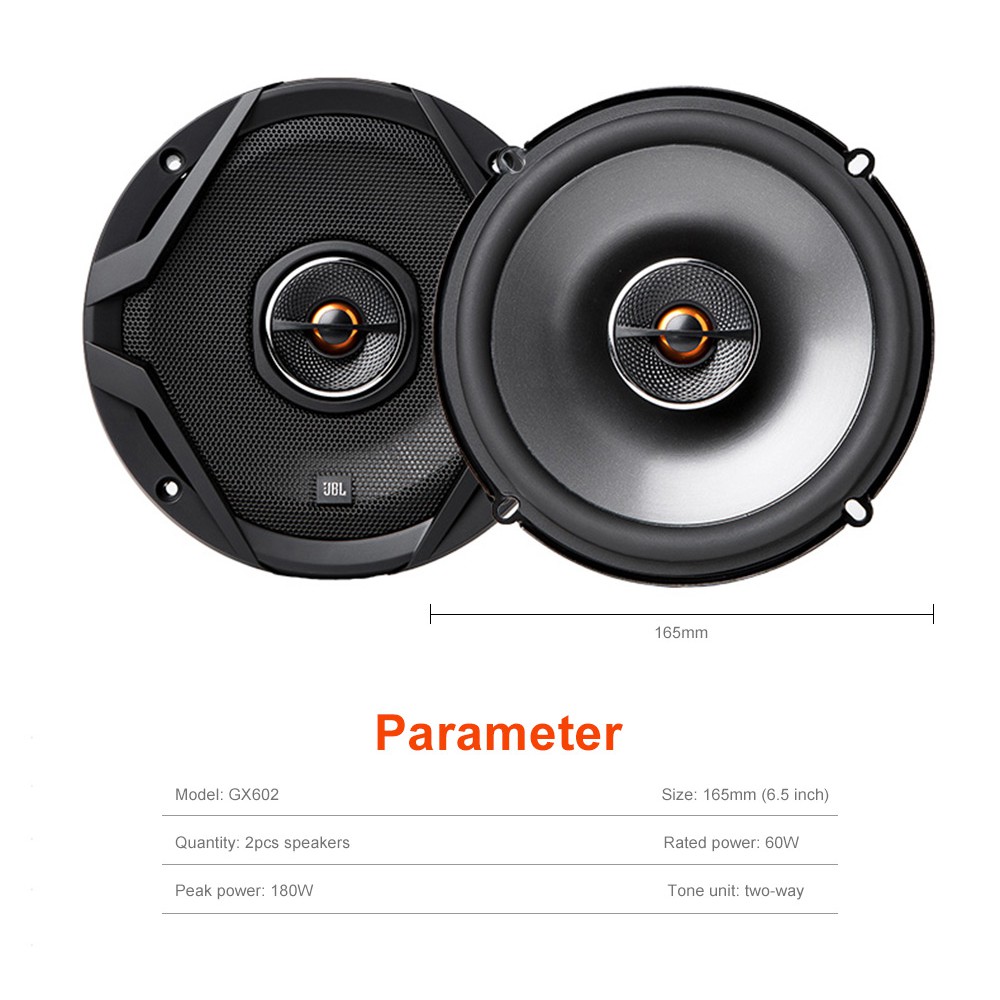 Inch Car Speaker GX Series 180W Peak Power 2-Way Coaxial