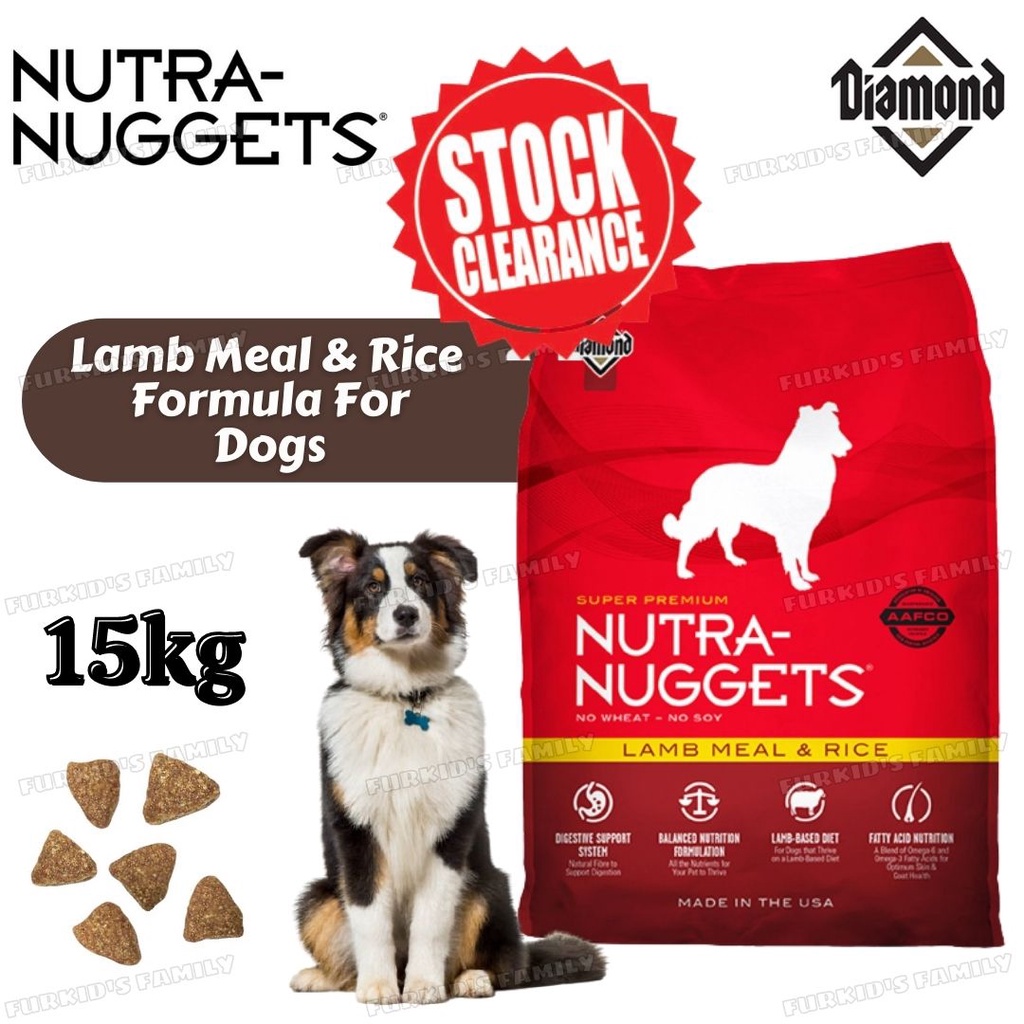 Nutra Nuggets Super Premium Lamb Meal & Rice Formula For Dogs 15kg