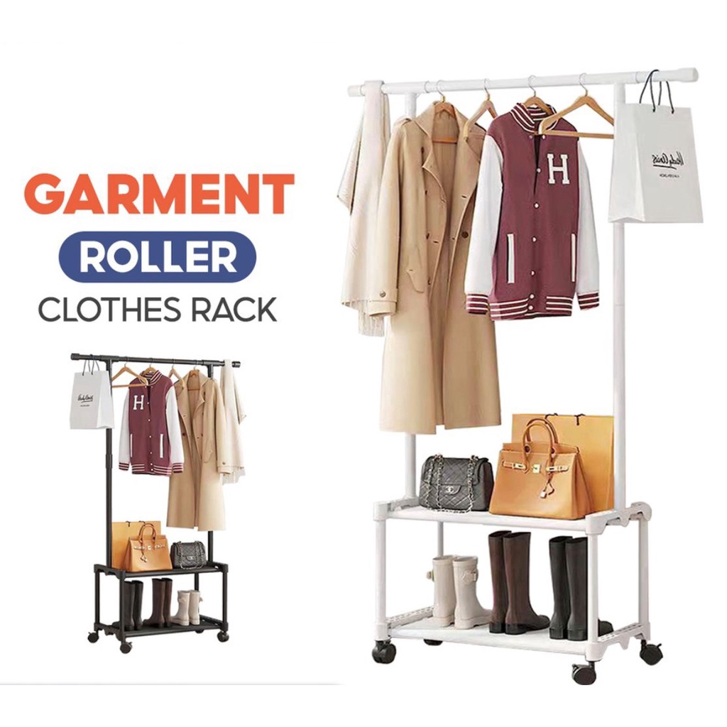 3 In 1 Simple Coat Integrated Combination Garment Roller Clothes Rack