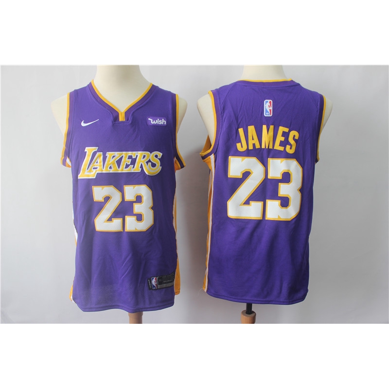 white and purple lakers jersey