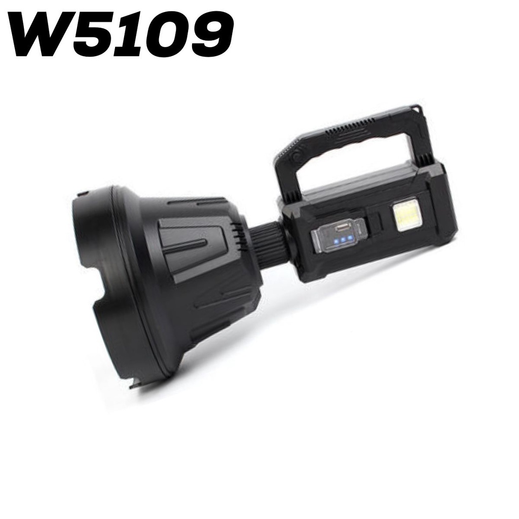 Solar Rechargeable Searchlight Camping Multifunction Torchlight  Color Lens Filter Lampu Suluh ( W5109 / W5110 / W5111 )