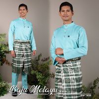  MINT  GREEN  BAJU  MELAYU  SLIMFIT SEDONDON AYAH DAN ANAK 