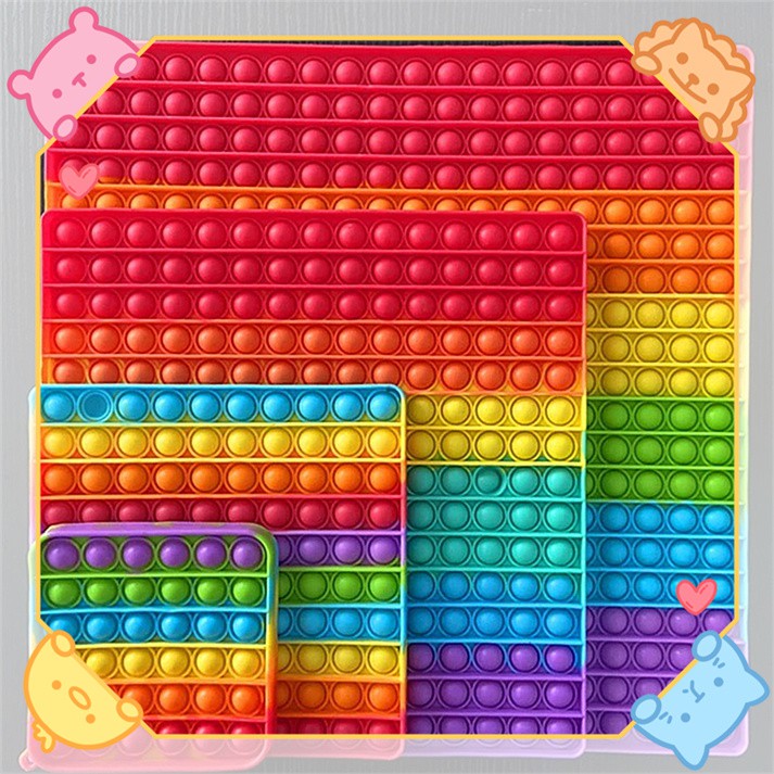 New big size pop it toys 5 pcs for Set 1250cm large pop it toys square