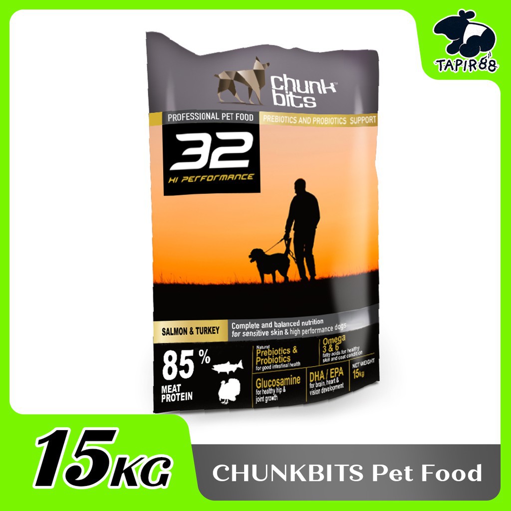 Chunk Bits Dog Food 15kg Chunkbits 22 Fish 25 Lamb 27 Salmon 30 Puppy 26 Holistic 24 Duck Shopee Malaysia