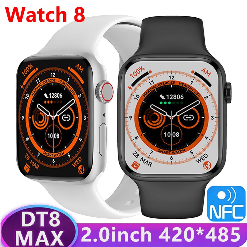 IWO DT8 MAX Smart Watch DT NO.1 Watch 8 2 Inch 420*485 NFC GPS Tracking Smartwatch 2022 Watches for Men Women PK DT7 PRO MAX