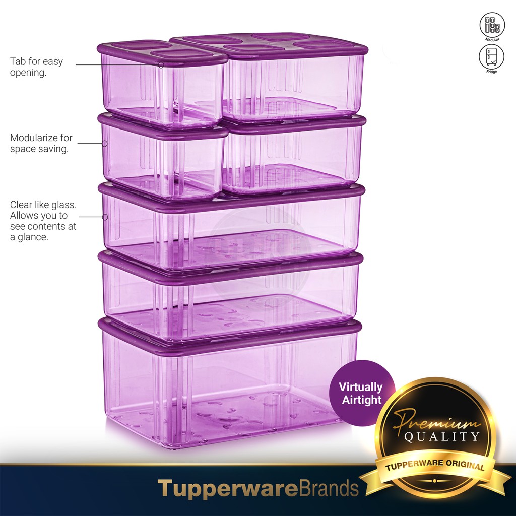 《READY STOCK !!!》Tupperware Rectangular Clearmate Set / Fresh N Clear Set / Fridge Set Keeper / Fresh N' Clear Large Set