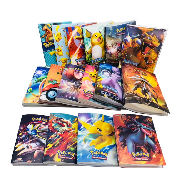 Pokemon Trading Ex Mega Gx Sun Moon Card Book Storage File Film