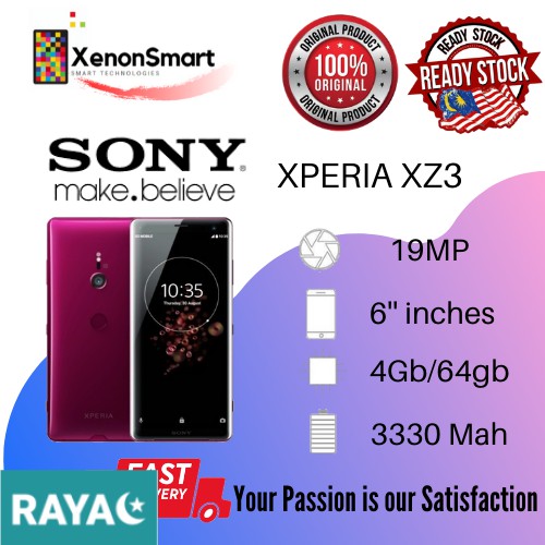 Sony Xperia Xz3 4gb 64gb Docomo Original Japan Set Used Shopee Malaysia