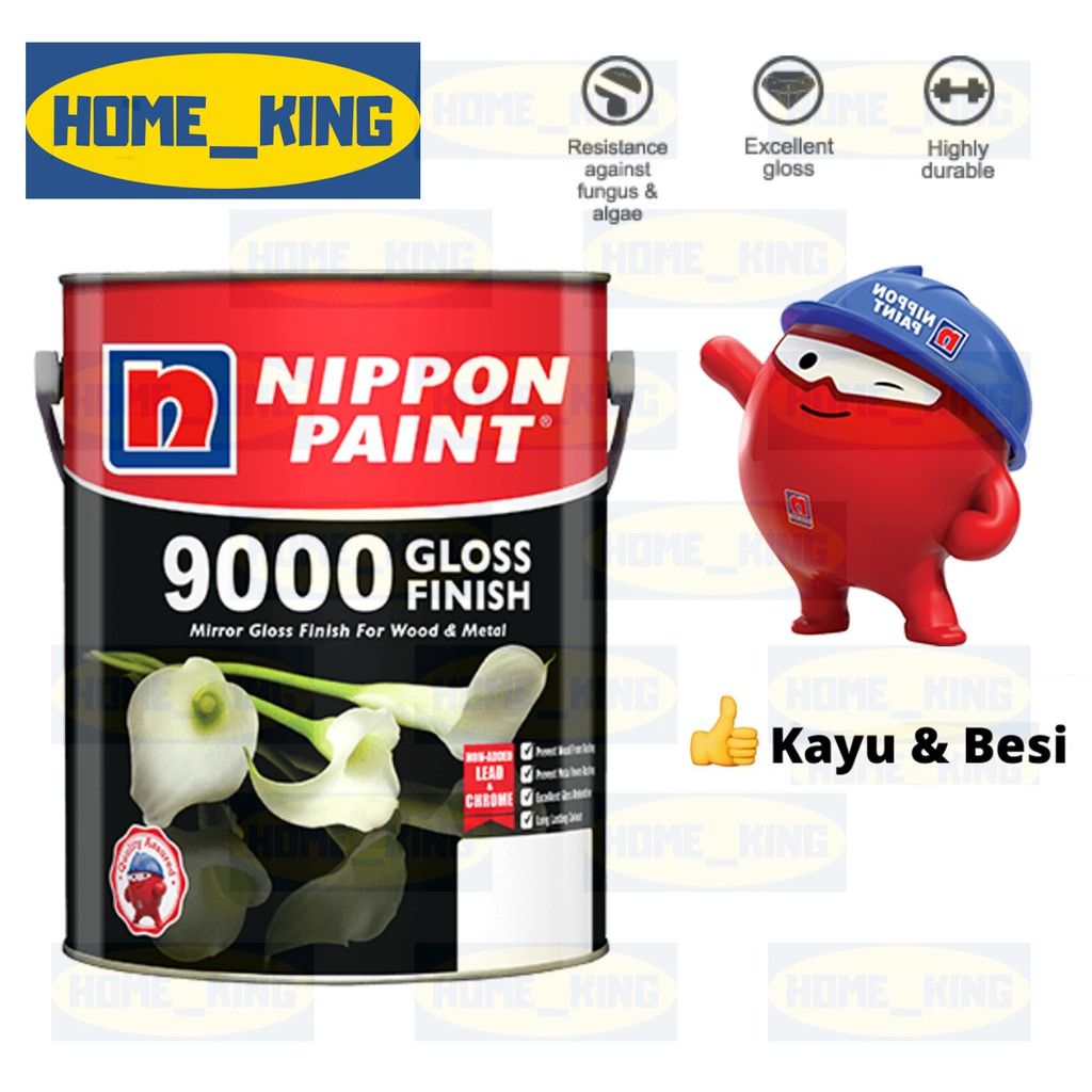  100 ORIGINAL Nippon  Paint 9000  Gloss Finish For Metal 