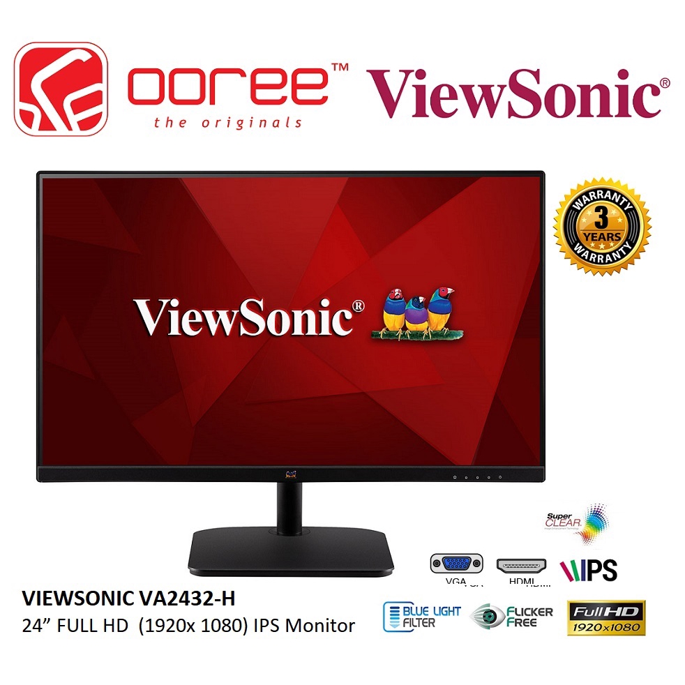 VIEWSONIC 24" VA2419-SH / VA2432-H LED FLAT FULL HD ...