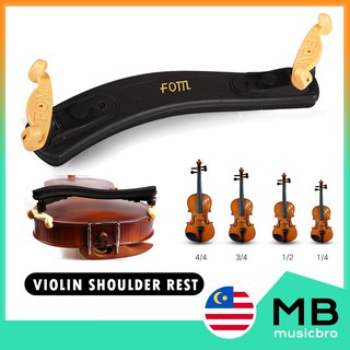 Violin Shoulder Rest Set with Violin Mute and Strings for 3/4 4/4 Violin 