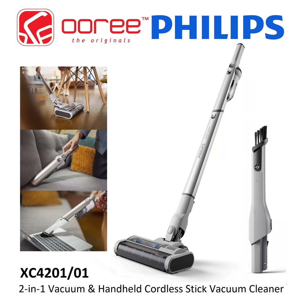 PHILIPS XC4201 4000 SERIES 2IN1 VACUUM & HANDHELD VACUUM CORDLESS STICK