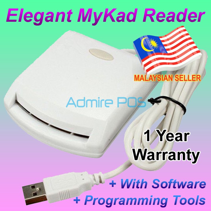 MyKad Reader with Software and Programming Tools - Malaysian NRIC IC National ID