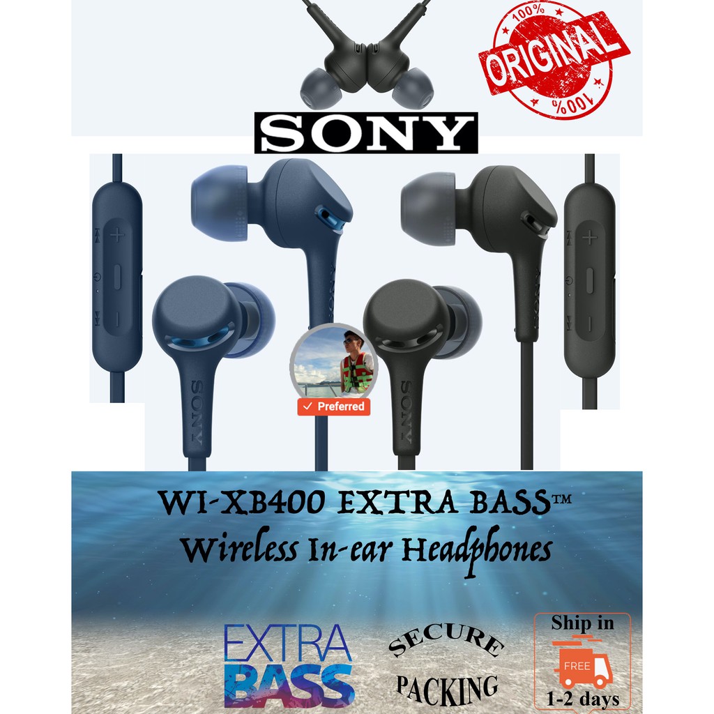 sony wi xb400 driver size