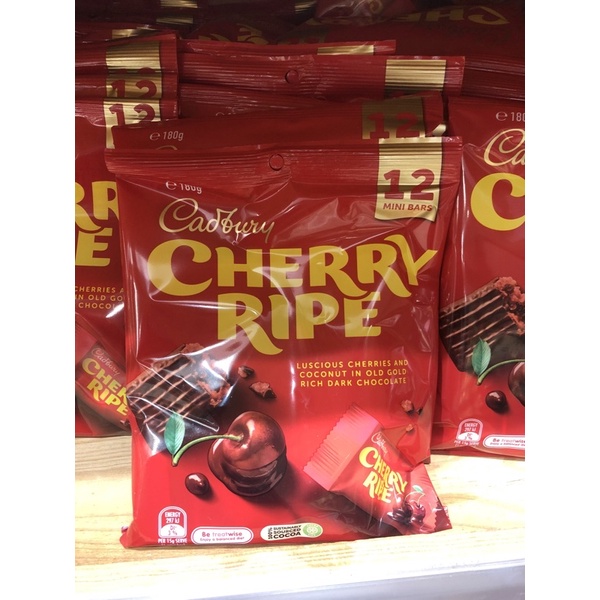 Cadbury Cherry Ripe Share Bag 12mini bar 180gram | Shopee Malaysia