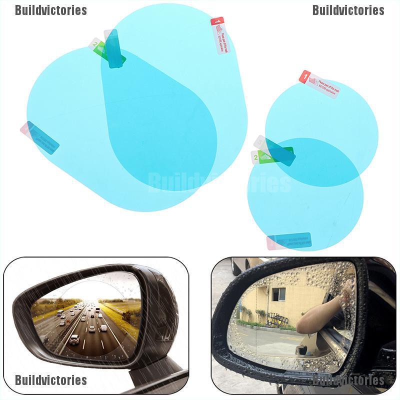 BDVS 2xUniversal Car Rearview Mirror Waterproof Membrane Film Anti Mist