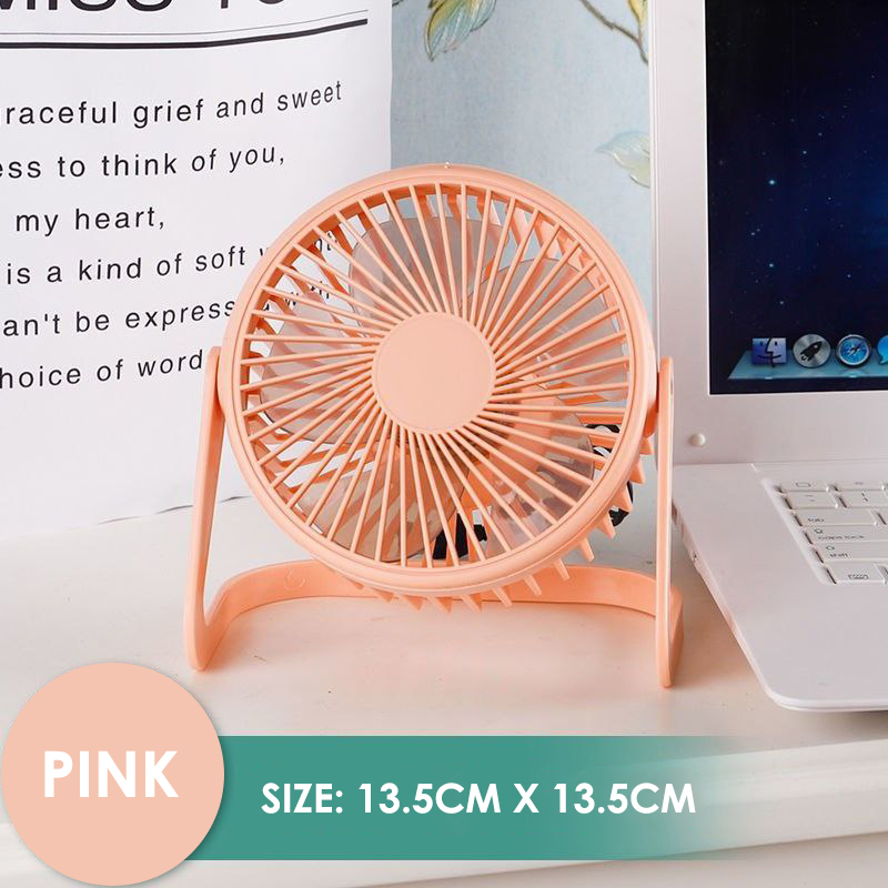 BanMM USB Leafless Fan Student Dormitory Desktop Mini Fan New Strange Creative Gift Fan Mute Pink 