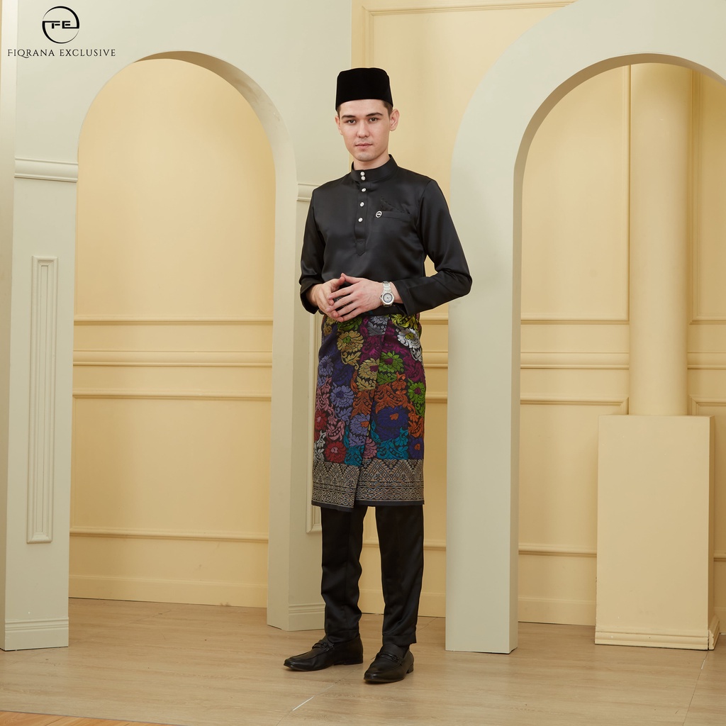 Baju Melayu SlimFit by Fiqrana Exclusive (Code: Black) | Shopee Malaysia