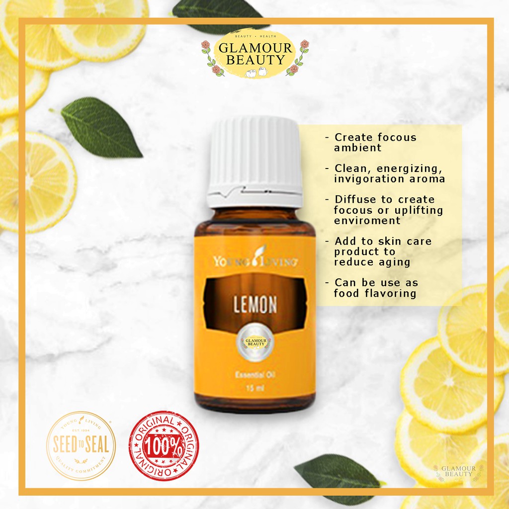 Diluted Lemon Young Living Essential Oil Thick Amber Glass Shopee Malaysia