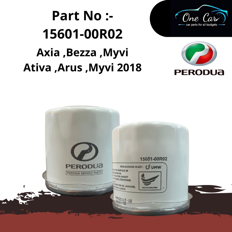 Oil Filter Perodua Myvi 2018 ,Axia ,Bezza ,Arus ,Ativa (1560100R02) ORIGINAL  Shopee Malaysia