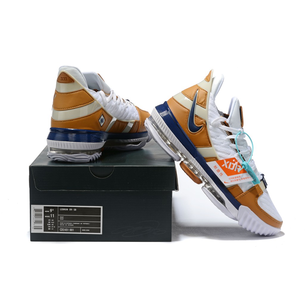 lebron 16 white midnight navy ginger