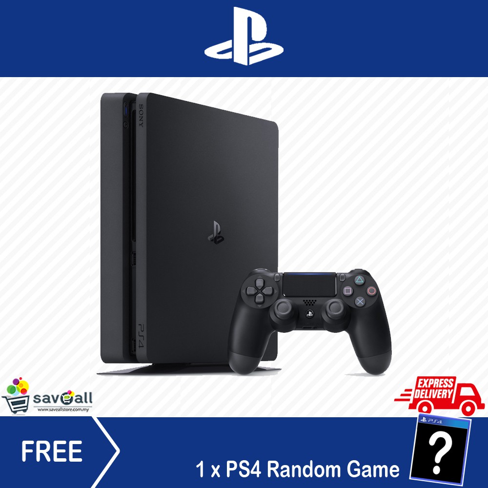 Ps4 Slim 500gb Sony Playstation 4 Sony Malaysia Warranty Free 1 Random Game Shopee Malaysia