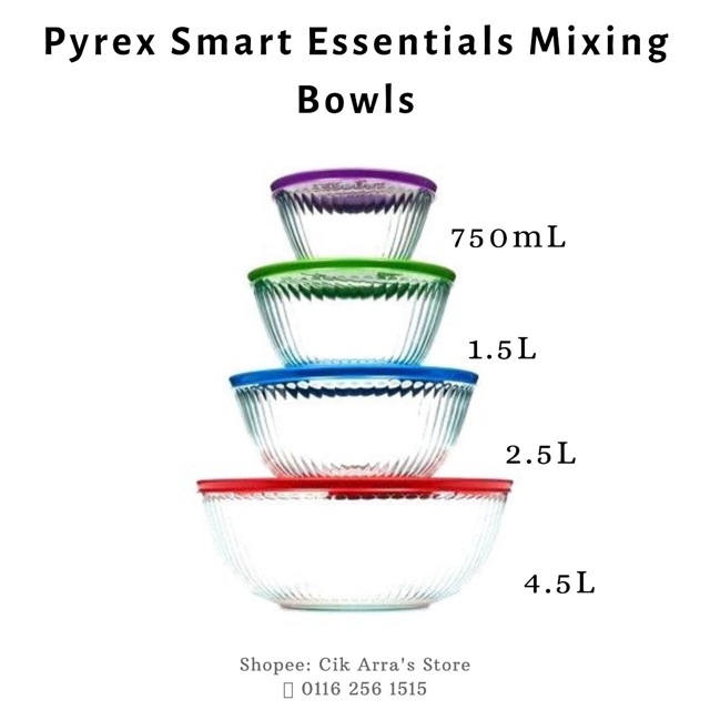Pyrex Mixing Bowl with Coloured Lid Loose Replacement (Sold
