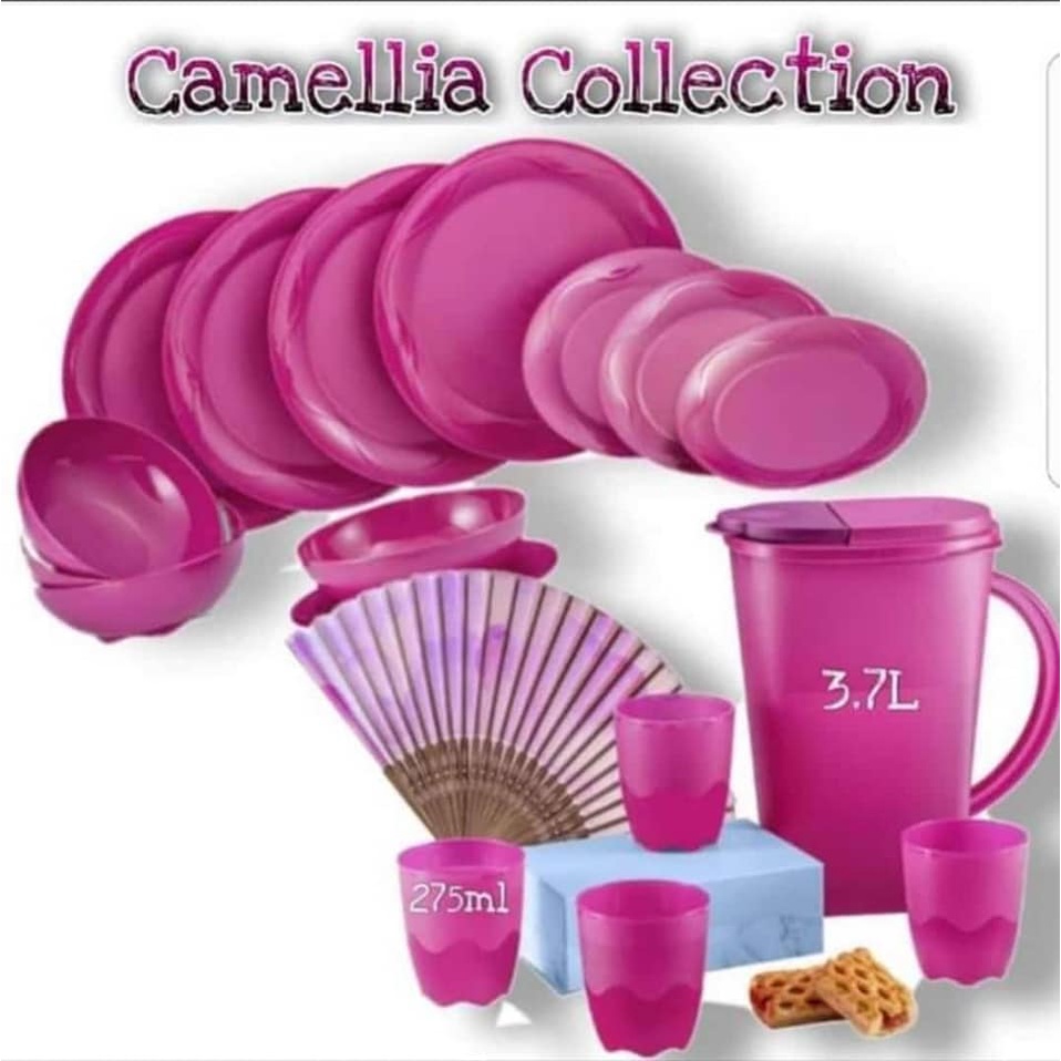Tupperware Camellia Collection Dining Serveware Set/Dining Plates/ Bowls 700ml / Dessert Plates/ Pitcher/ Mugs