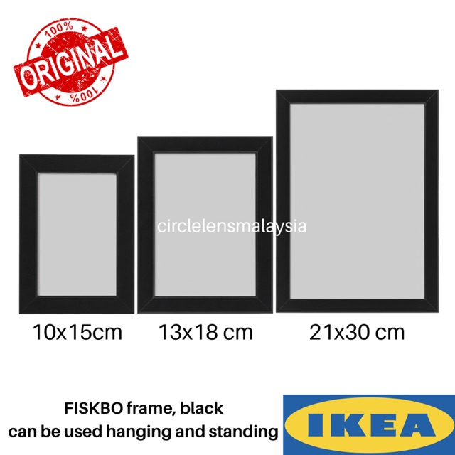 Ikea Fiskbo Picture Poster Frame For Wall Hanging And Standing Frame Bingkai Gambar Simple Shopee Malaysia