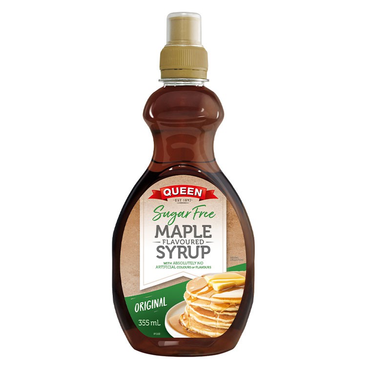 Queen Maple Syrup 355ml Original, Sugar Free for pancakes, waffle