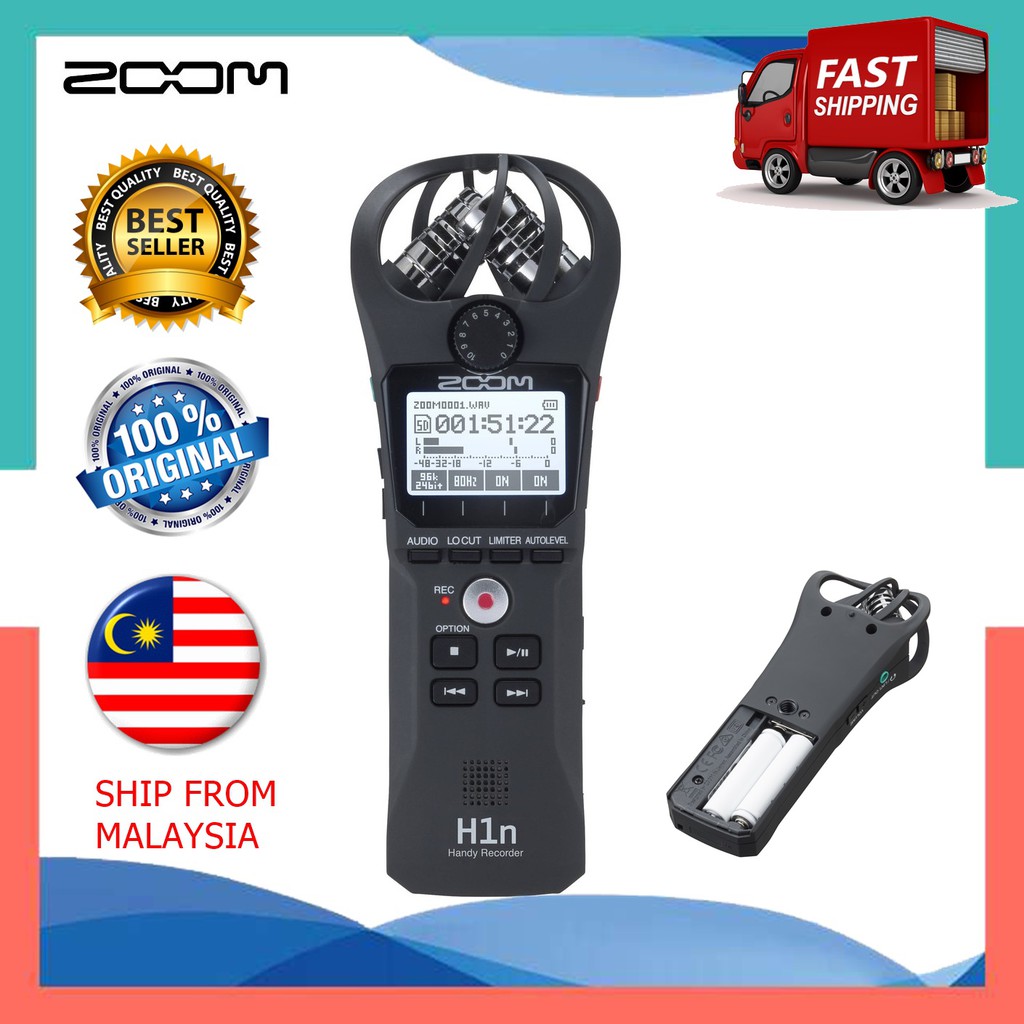 READY STOCK - Zoom H1n H1 Handy Recorder Ship from Malaysia 100% Malaysia Warranty