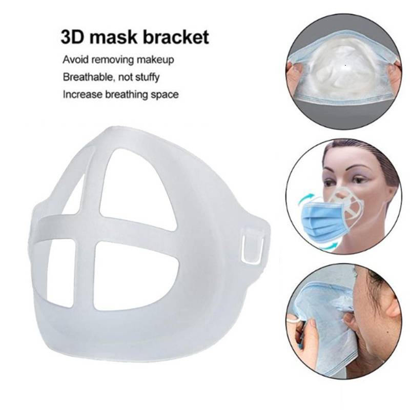 3D Face Bracket for Comfortable M-Ask Wearing Reusable Washable Breathing Bracket IXPE M-Ask Inner Support Frame Keep Fabric Off Mouth to Create More Breathing Space Lipstick Protection Pack of 8 