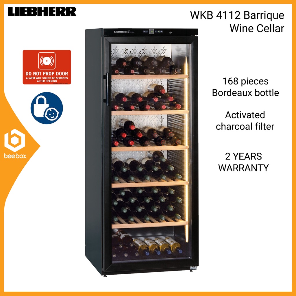 Liebherr WKB 4112 293L Barrique Wine Cellar Cooler Fridge 168 Bottles