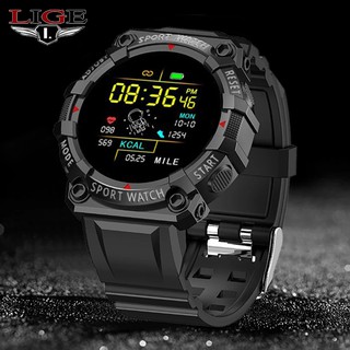 LIGE New Smart Watch Waterproof Fitness Tracker Heart Rate Blood Pressure Oxygen Monitoring Sport Bracelet Running smartwatch