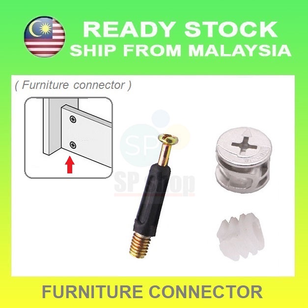 Furniture Connector Cam Lock Fitting Side Nut Screw Eccentric Wheel
