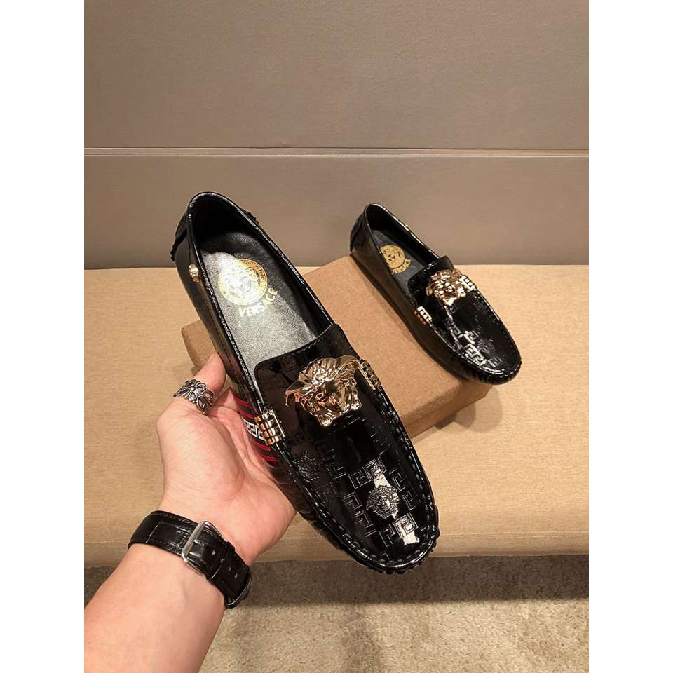 versace mens slip on shoes