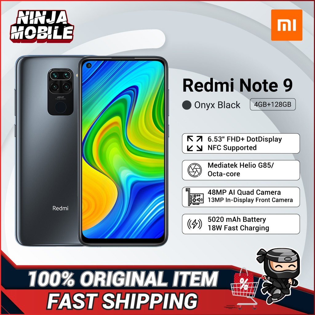 Xiaomi Redmi Note 9 3gb 64gb 4gb 128gb 1 Year Warranty By Mi Malaysia Shopee Malaysia