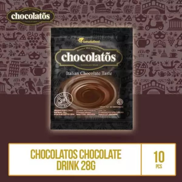 Chocolatos Chocolate Drink Sachet 28 G Contents 10 Pcs Shopee Malaysia